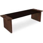 Merritt Outdoor Bench Dark Brown TA-1000-03 TA 1000 03 Merritt diagR top shadsilo