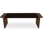 Merritt Outdoor Bench Dark Brown TA-1000-03 TA 1000 03 Merritt front top shadsilo