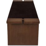 Merritt Outdoor Bench Dark Brown TA-1000-03 TA 1000 03 Merritt side right shadsilo