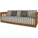 Adelaide Outdoor Sofa Brown Stripe TA-1001-21 TA 1001 21 Adelaide diagL shadsilo