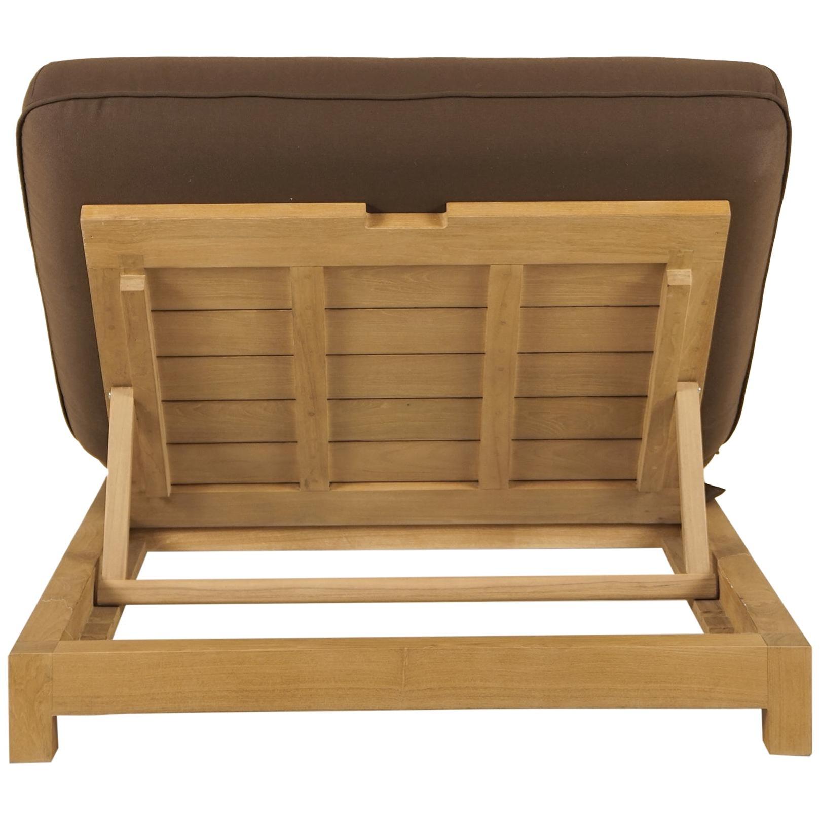 Enzo Outdoor Adjustable Lounge Chair Brown 4 Enzo Outdoor Adjustable Lounge Chair Brown - Image 4