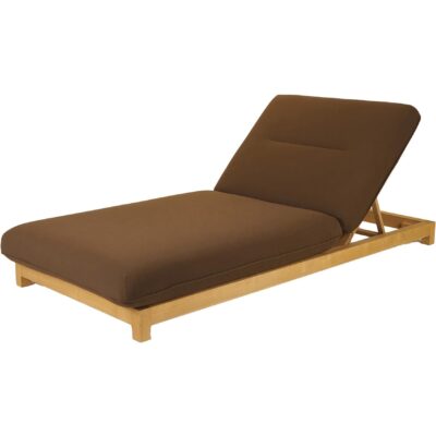 Enzo Outdoor Adjustable Lounge Chair Brown