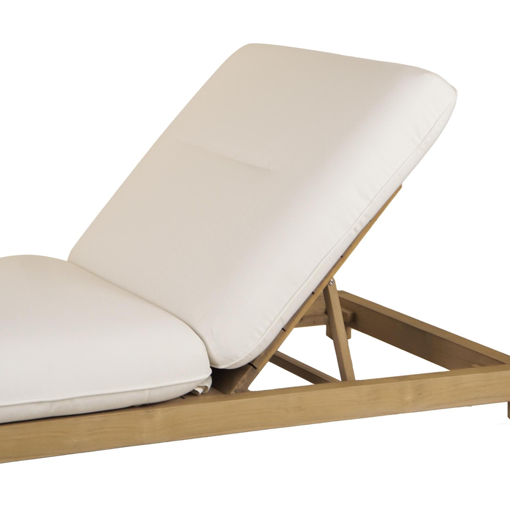 Enzo Outdoor Adjustable Lounge Chair White 5 Enzo Outdoor Adjustable Lounge Chair White - Image 5