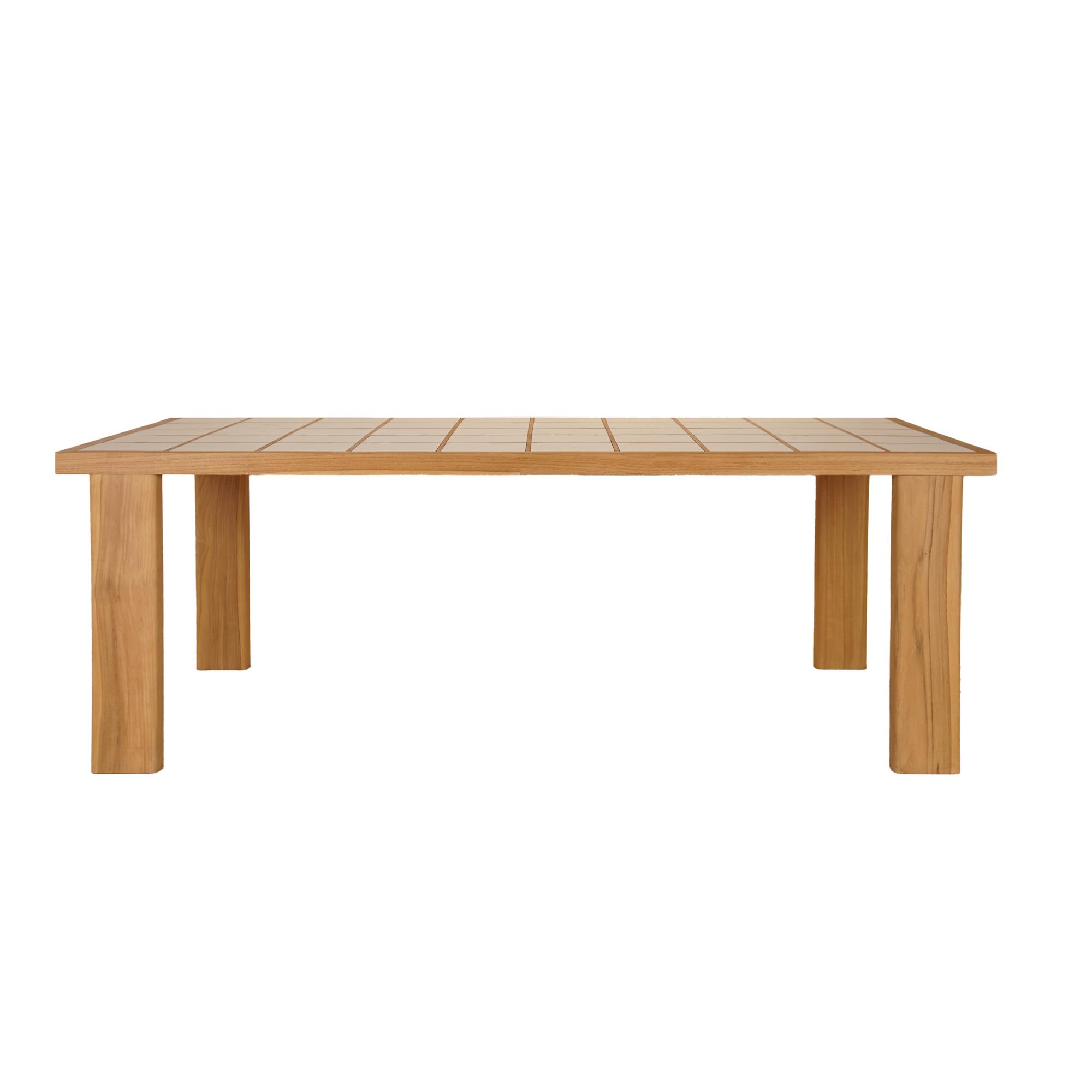 Marina Outdoor Dining Table Natural 4 Marina Outdoor Dining Table Natural - Image 4