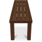 Marina Outdoor Bench Brown TA-1005-03-0 TA 1005 03 0 Marina closeup01 shadsilo