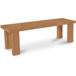 Marina Outdoor Dining Bench Natural TA-1005-24-0 TA 1005 24 0 Marina closeup01 shadsilo