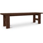 Esmond Outdoor Dining Bench Brown TA-1007-03-0 TA 1007 03 0 Esmond diagL back shadsilo