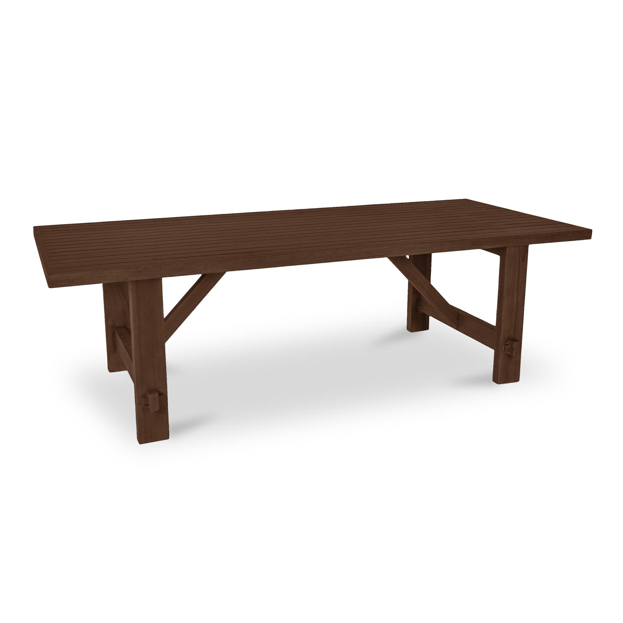 Esmond Outdoor Dining Table Brown 2 Esmond Outdoor Dining Table Brown - Image 2