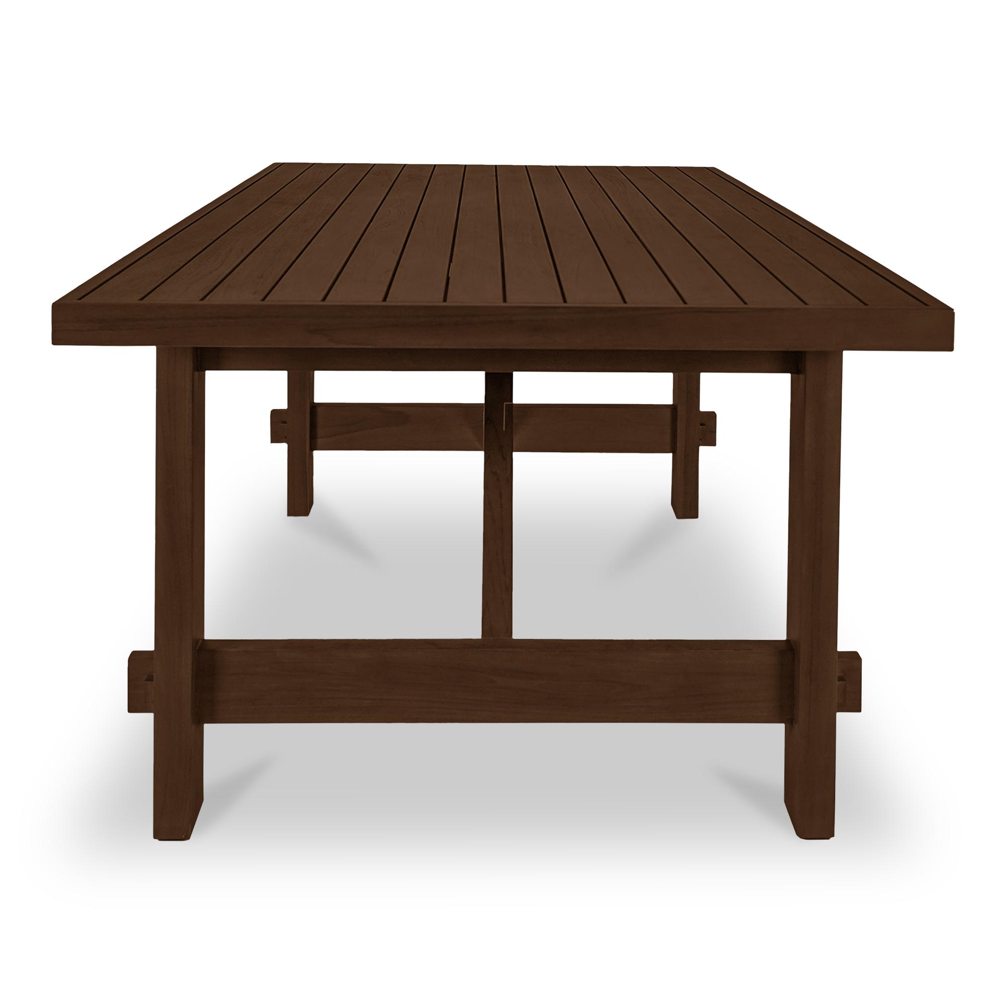 Esmond Outdoor Dining Table Brown 3 Esmond Outdoor Dining Table Brown - Image 3