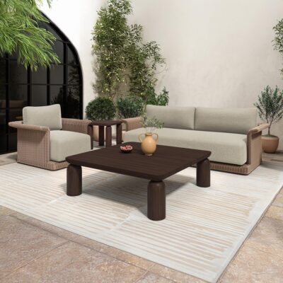 Barclay Outdoor Coffee Table Brown