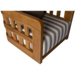 Adelaide Outdoor Accent Chair Brown Stripe TA-1011-21 TA 1011 21 Adelaide closeup shadsilo