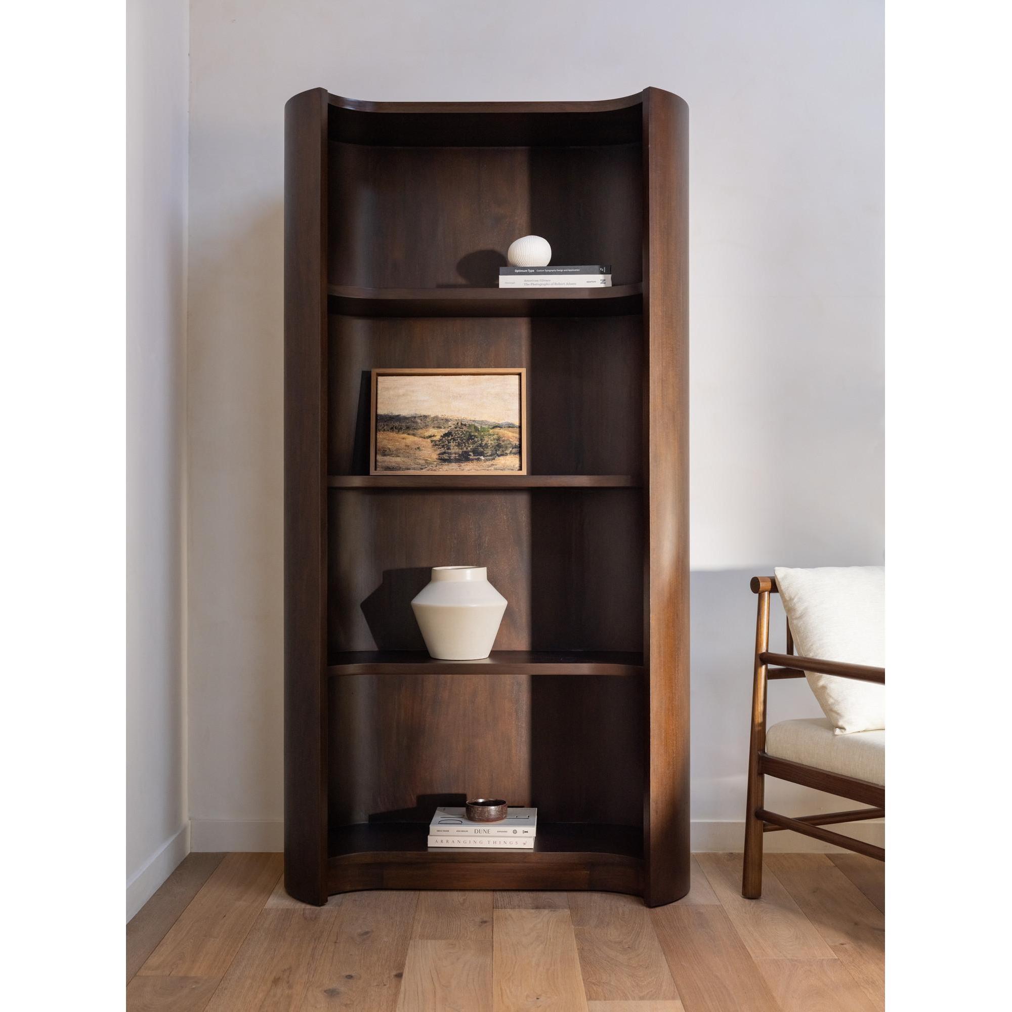 Nera Bookcase Brown 11 Nera Bookcase Brown - Image 11