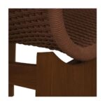 Savanna Outdoor Accent Chair Brown TA-1015-03 TA 1015 03 Savanna closeup02 shadsilo