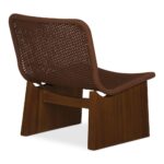 Savanna Outdoor Accent Chair Brown TA-1015-03 TA 1015 03 Savanna diagL back shadsilo