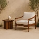 Denby Outdoor Side Table Brown TA-1017-03 TA 1017 03 00