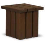 Denby Outdoor Side Table Brown TA-1017-03 TA 1017 03 Denby diagR shadsilo