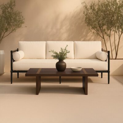 Fletcher Outdoor Coffee Table Brown