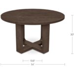 Hayes Dining Table Rustic Brown TL-1031-20-0 TL 1031 20 0 70 dim