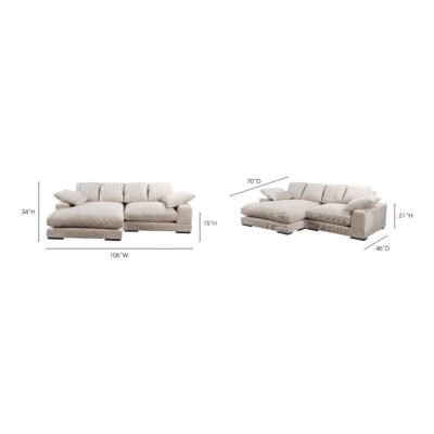 Plunge Sectional Cappuccino TN-1004-14-0 TN 1004 14 70