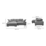 Plunge Sectional Anthracite 17 Plunge Sectional Anthracite TN-1004-15-0 TN 1004 15 70