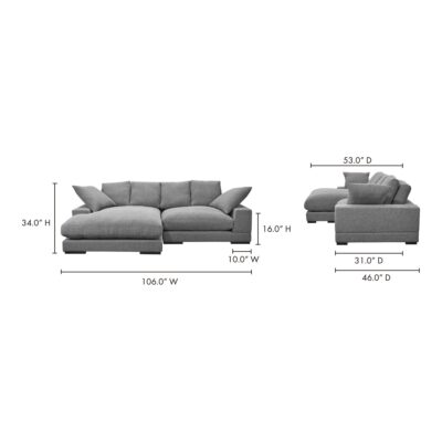 Plunge Sectional Anthracite TN-1004-15-0 TN 1004 15 70