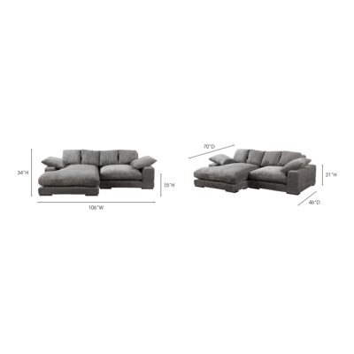 Plunge Sectional Charcoal TN-1004-25-0 TN 1004 25 70