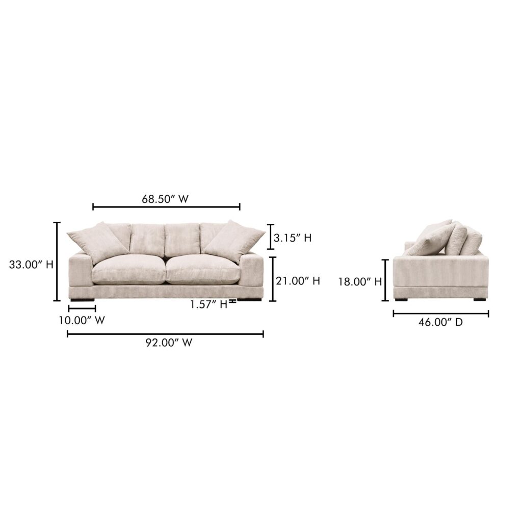 Plunge Sofa Cappuccino - Image 9