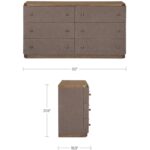 Simone 6 Drawer Dresser Brown 5 Simone 6 Drawer Dresser Brown TU-1003-03 TU 1003 03 70 dim