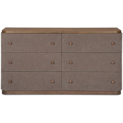 Simone 6 Drawer Dresser Brown