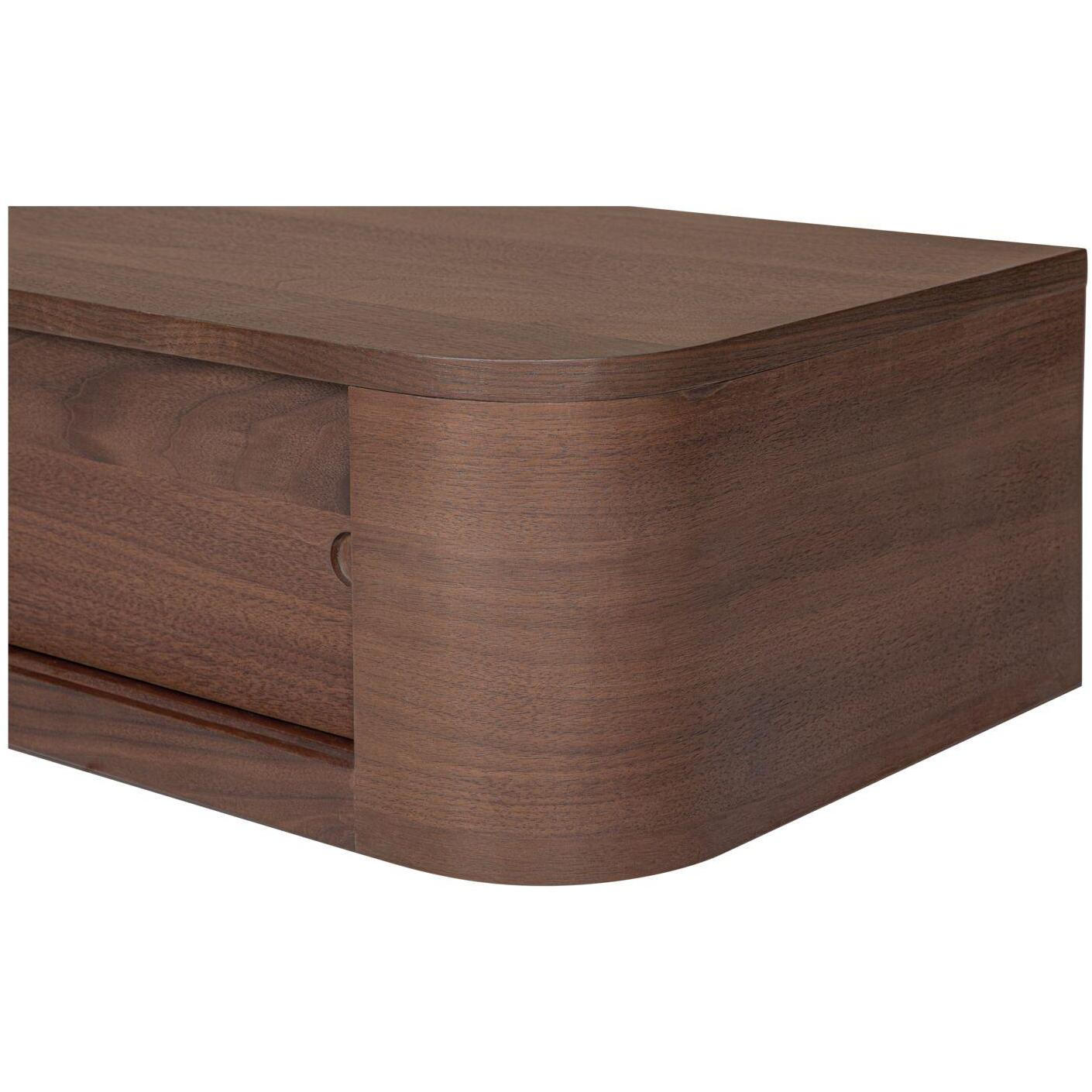 Round Off Floating Console Table Walnut 5 Round Off Floating Console Table Walnut - Image 5