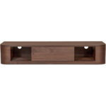 Round Off Floating Console Table Walnut 9 Round Off Floating Console Table Walnut - Image 2