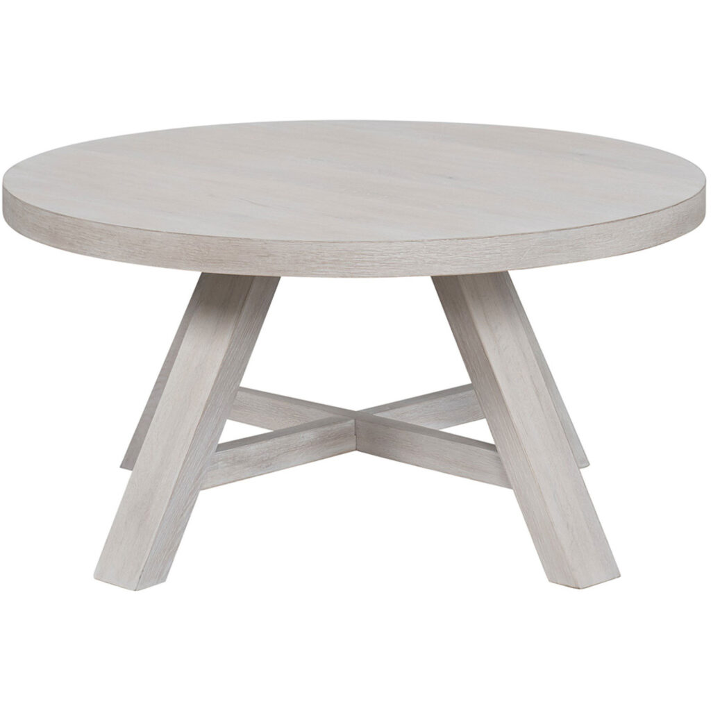 Modern Farmhouse Round Cocktail Table - Image 2