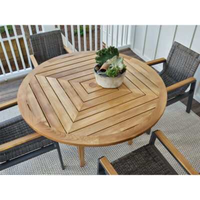 Coastal Living Outdoor Chesapeake Round Dining Table U012650A U012650A OVERHEAD vm 001