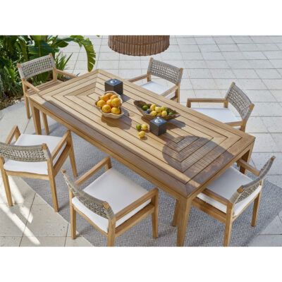 Coastal Living Outdoor Chesapeake Rectangular Dining Table U012652 U012652 OVERHEAD vm 001