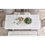 Coastal Living Outdoor Tybee Dining Bench 6 Coastal Living Outdoor Tybee Dining Bench U012612 U012752 OVERHEAD vm 001
