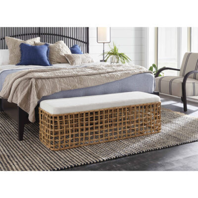 Getaway Coastal Living Rattan Bench U033E380 U033380 RM