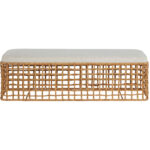 Getaway Coastal Living Rattan Bench U033E380 U033E380