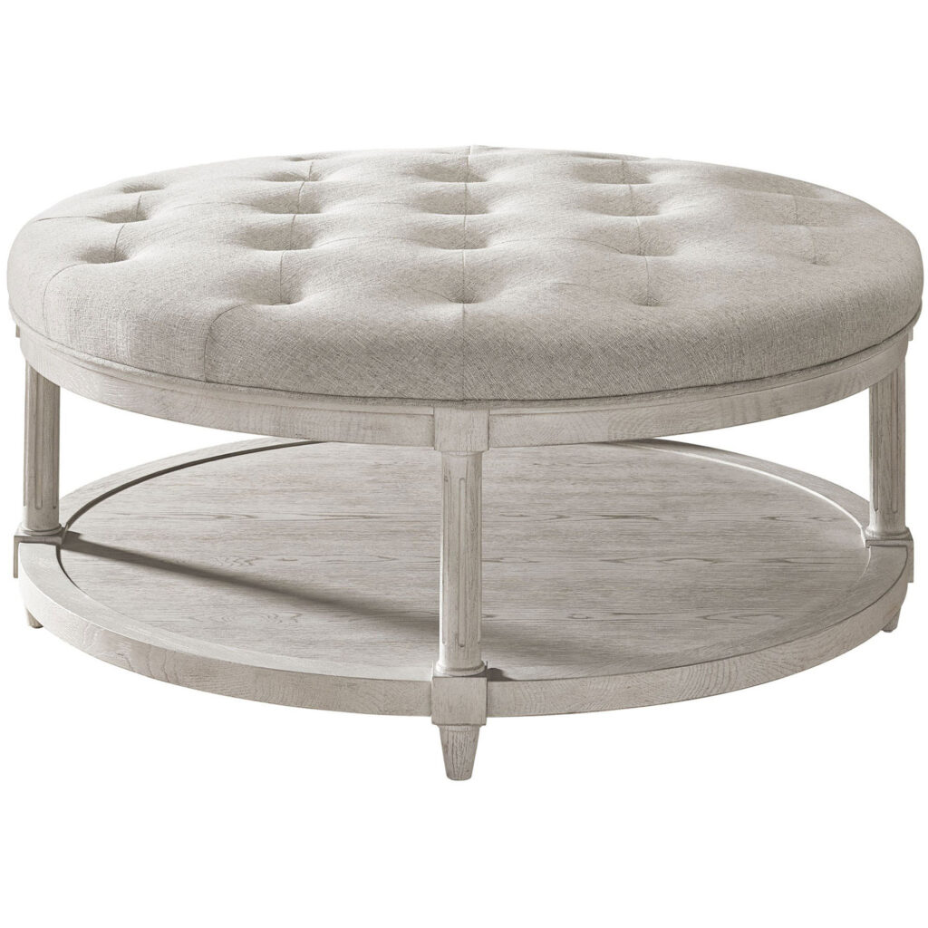 Past Forward Lacie Round Ottoman - Image 3