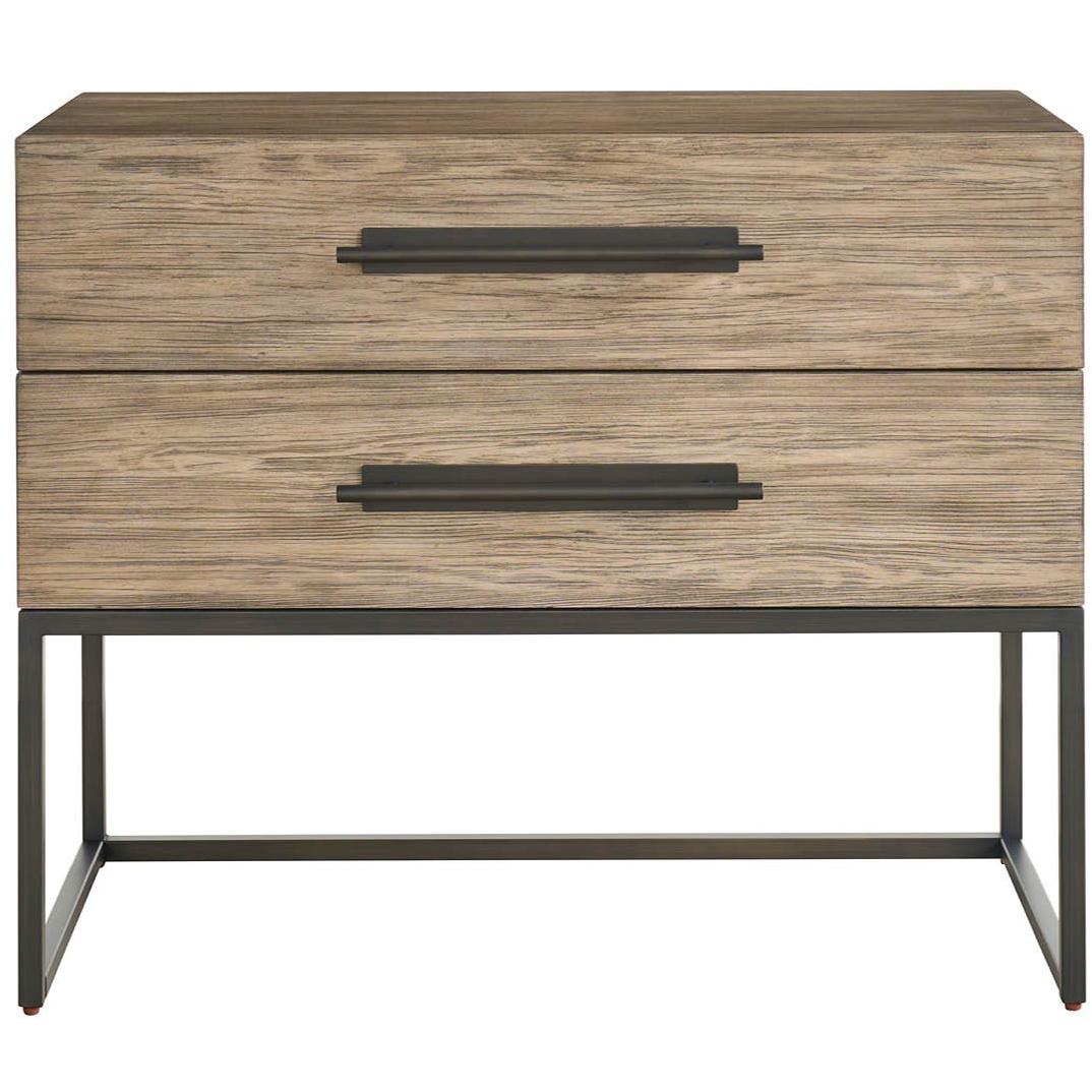 Boulder Metal Base Nightstand