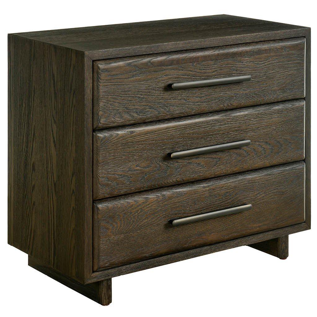 Sable Three Drawer Nightstand 2 Sable Three Drawer Nightstand - Image 2