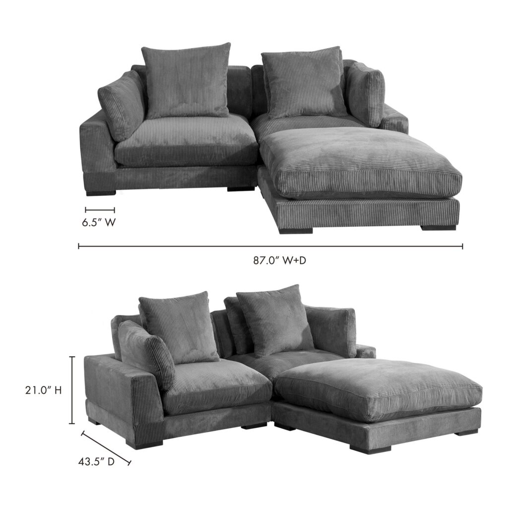 Tumble Nook Modular Sectional Charcoal - Image 5