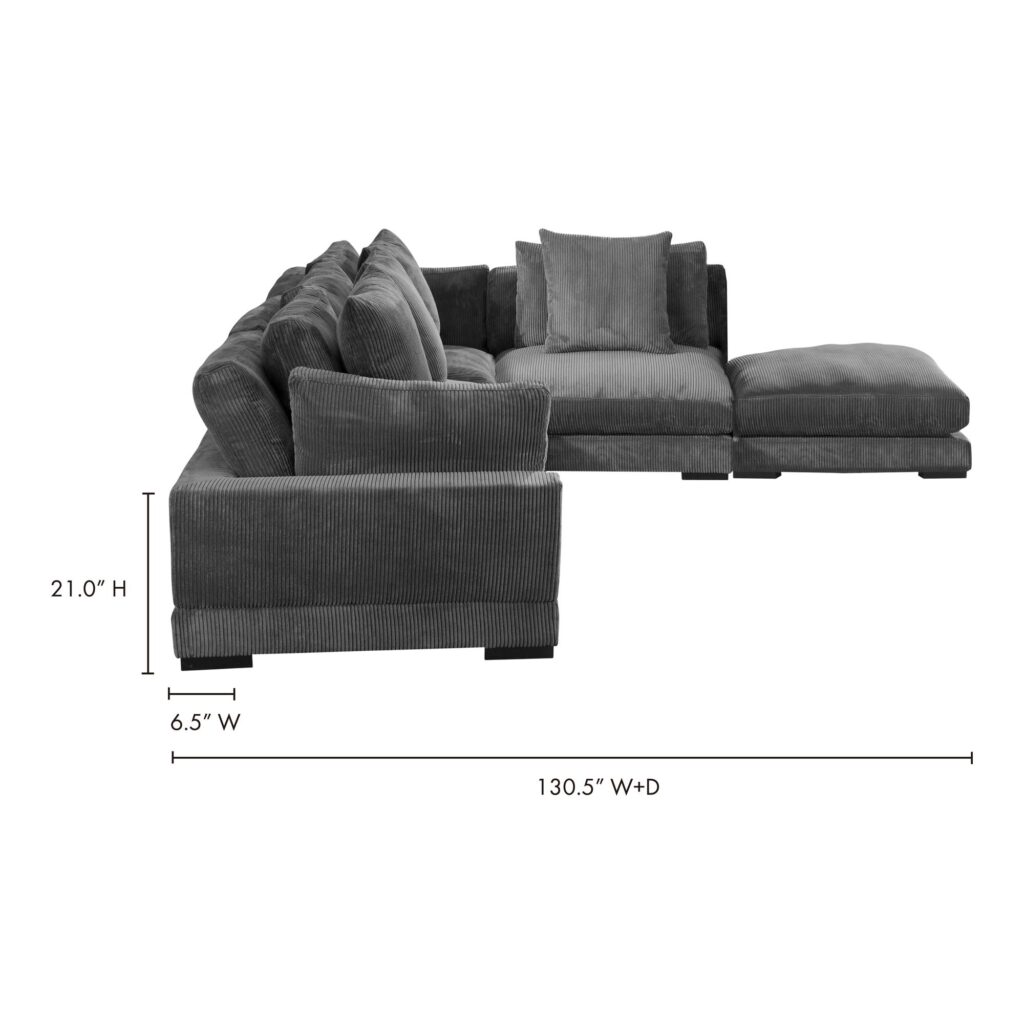 Tumble Dream Modular Sectional Charcoal - Image 4