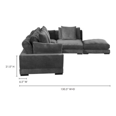 Tumble Dream Modular Sectional Charcoal UB-1015-25 UB 1015 25 70