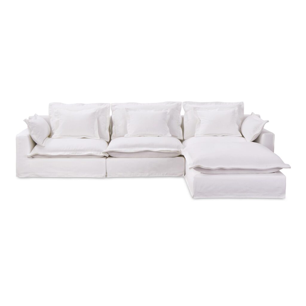 Olivia Lounge Modular Sectional White - Image 2