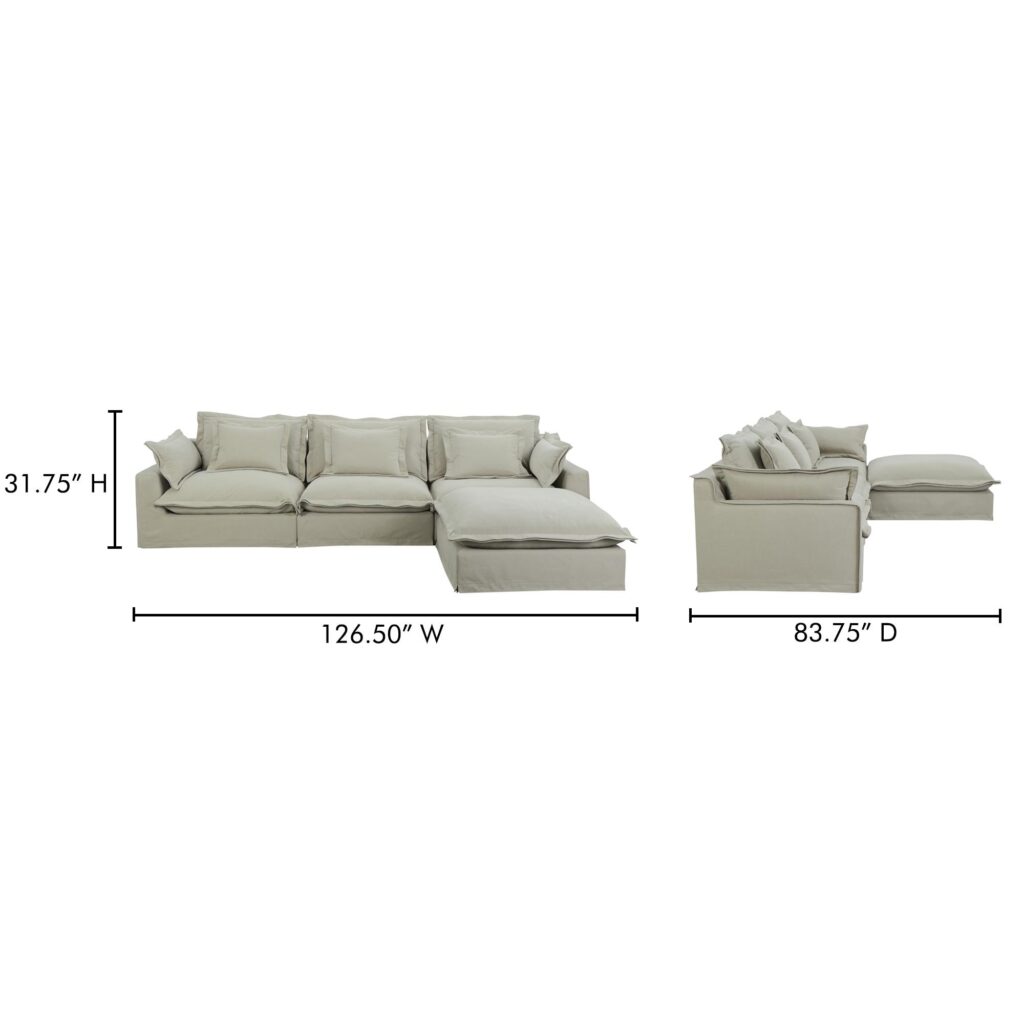 Olivia Lounge Modular Sectional Sand - Image 11