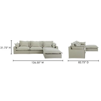 Olivia Lounge Modular Sectional Sand UB-1031-34 UB 1031 34 70