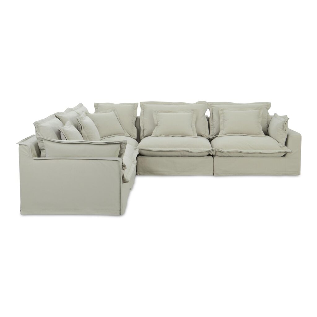 Olivia Classic L-Shaped Modular Sectional Sand - Image 3