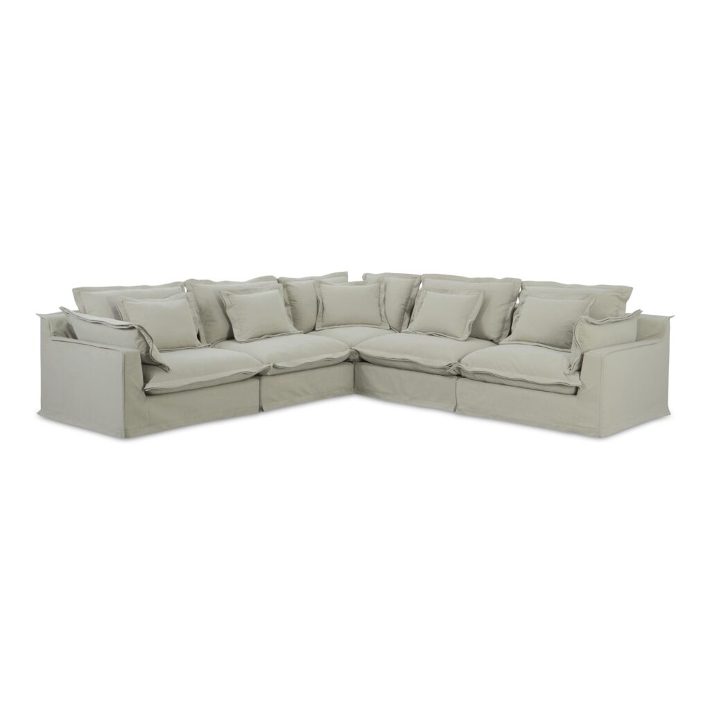 Olivia Classic L-Shaped Modular Sectional Sand - Image 2