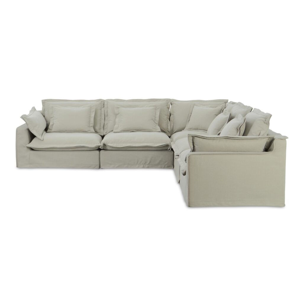 Olivia Classic L-Shaped Modular Sectional Sand