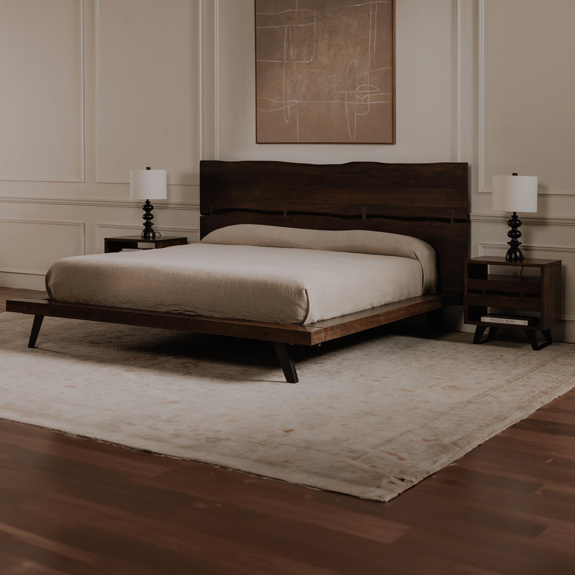 Madagascar King Platform Bed Dark Brown 11 Madagascar King Platform Bed Dark Brown - Image 11